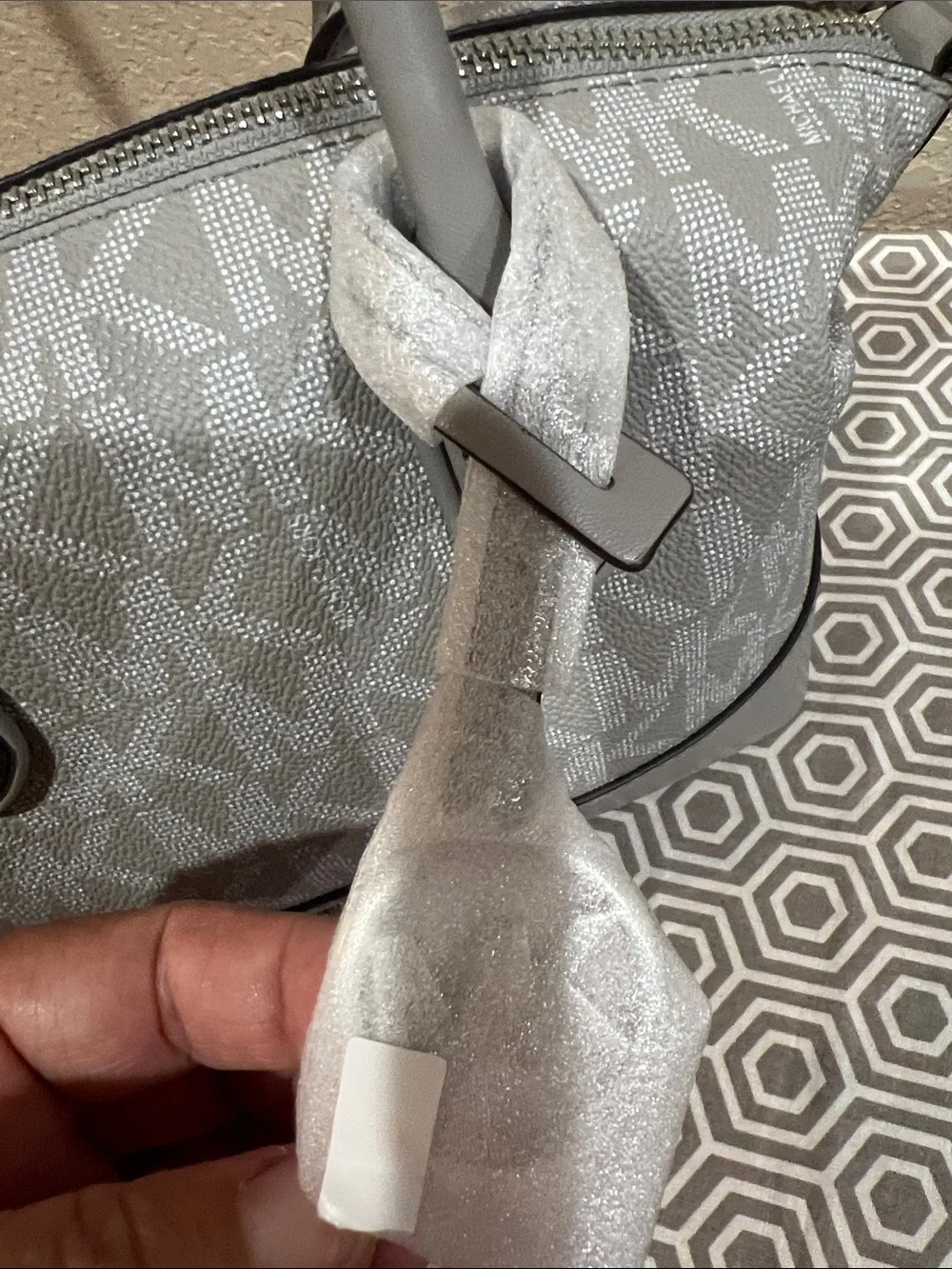 Michael Kors Quarry Grey sm satchel. HYDE